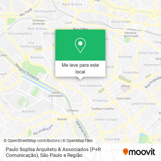 Paulo Sophia Arquiteto & Associados (P+R Comunicação) mapa