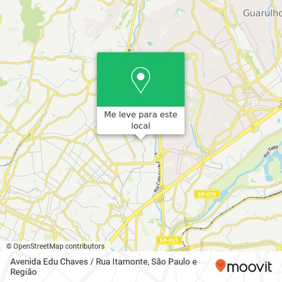 Avenida Edu Chaves / Rua Itamonte mapa