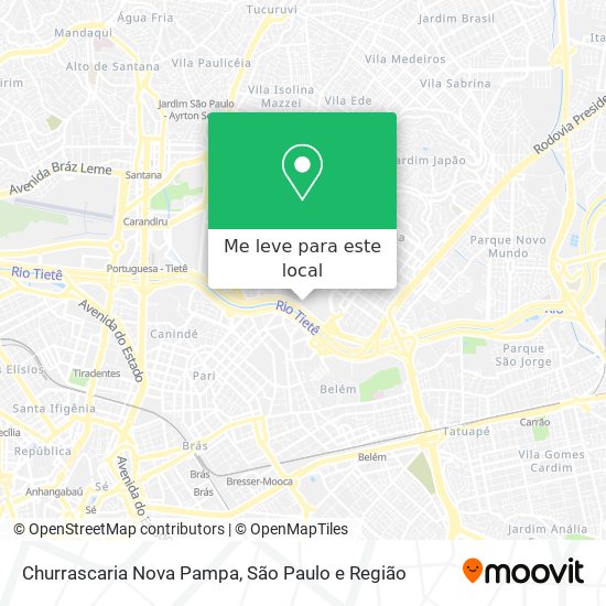 Churrascaria Nova Pampa mapa