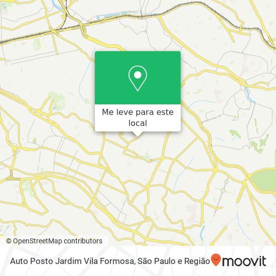 Auto Posto Jardim Vila Formosa mapa