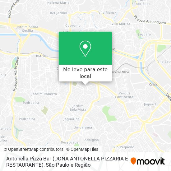 Antonella Pizza Bar (DONA ANTONELLA PIZZARIA E RESTAURANTE) mapa