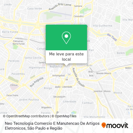 Neo Tecnologia Comercio E Manutencao De Artigos Eletronicos mapa