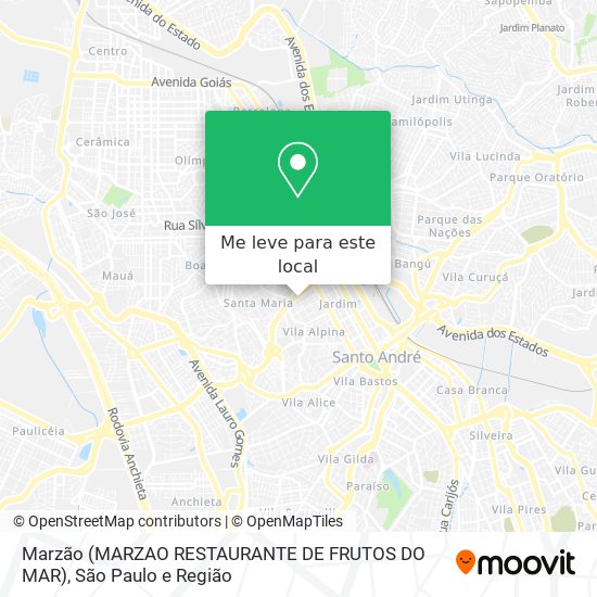 Marzão (MARZAO RESTAURANTE DE FRUTOS DO MAR) mapa