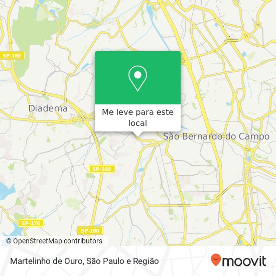 Martelinho de Ouro mapa