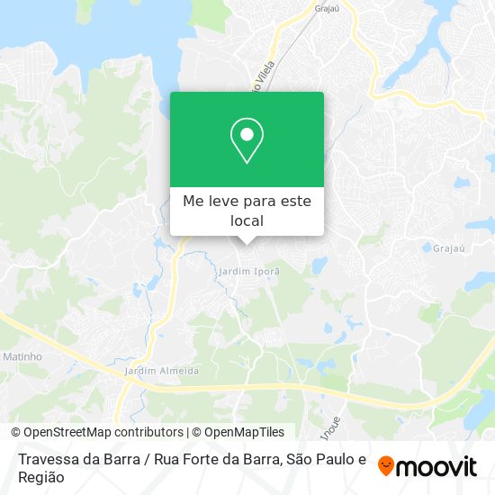 Travessa da Barra / Rua Forte da Barra mapa