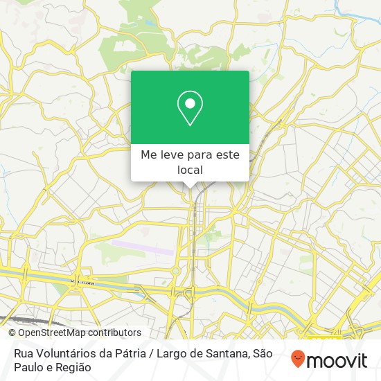 Rua Voluntários da Pátria / Largo de Santana mapa