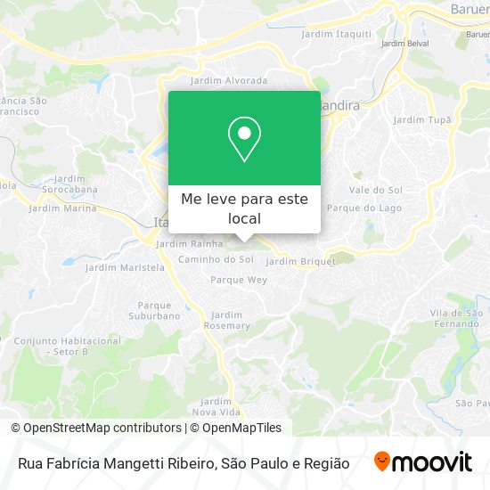 Rua Fabrícia Mangetti Ribeiro mapa