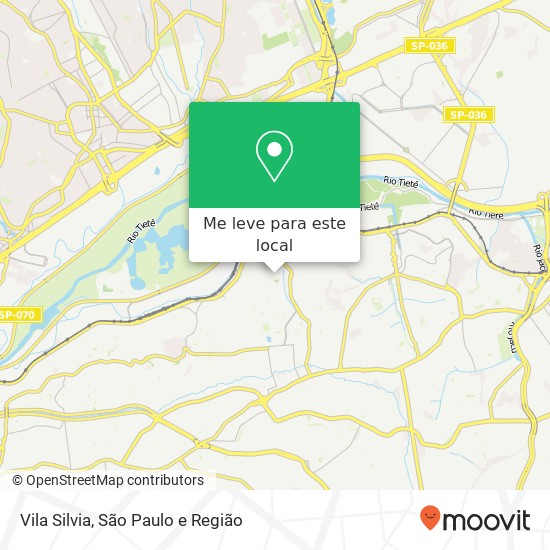 Vila Silvia mapa