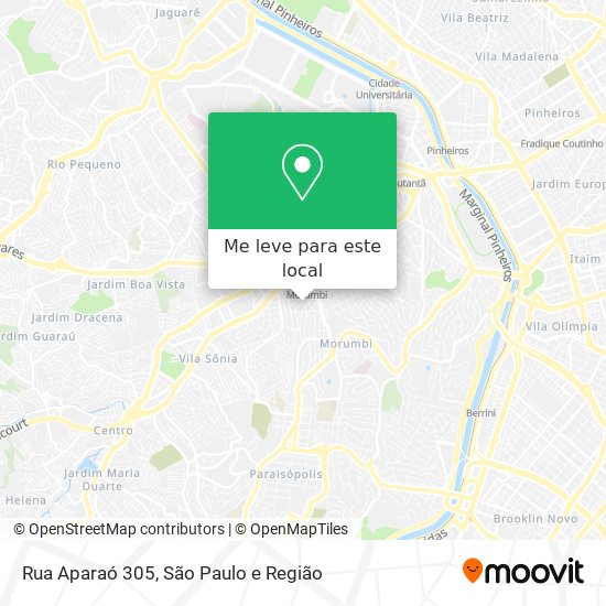 Rua Aparaó 305 mapa