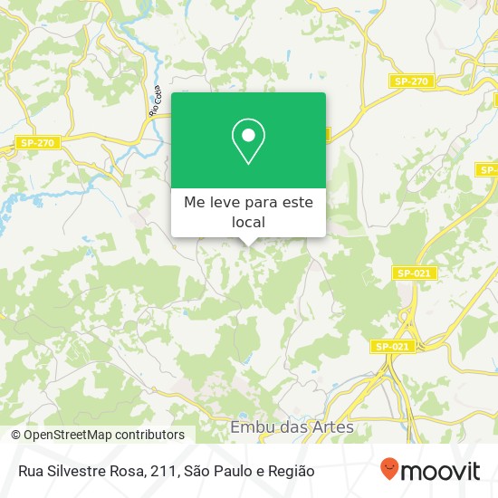 Rua Silvestre Rosa, 211 mapa