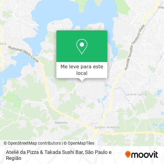 Ateliê da Pizza & Takada Sushi Bar mapa