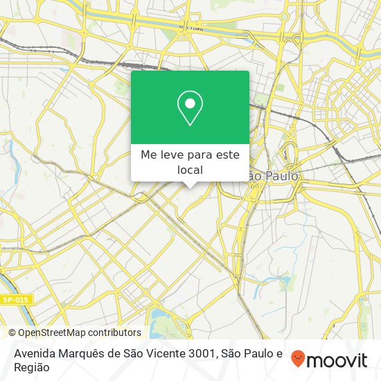 Avenida Marquês de São Vicente 3001 mapa