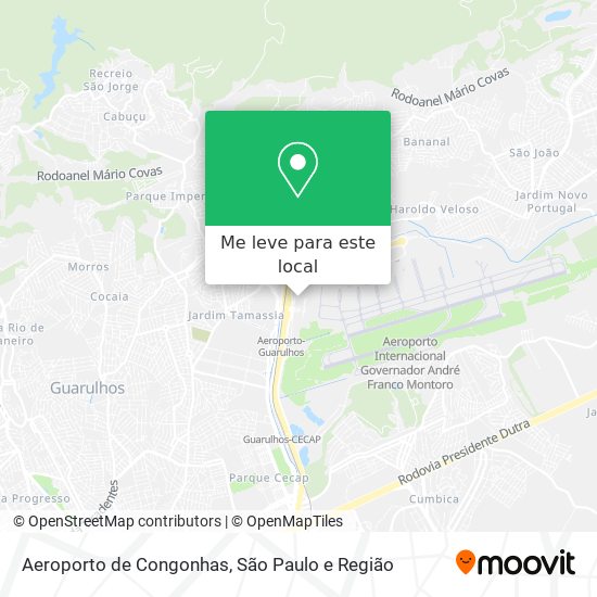 Aeroporto de Congonhas mapa