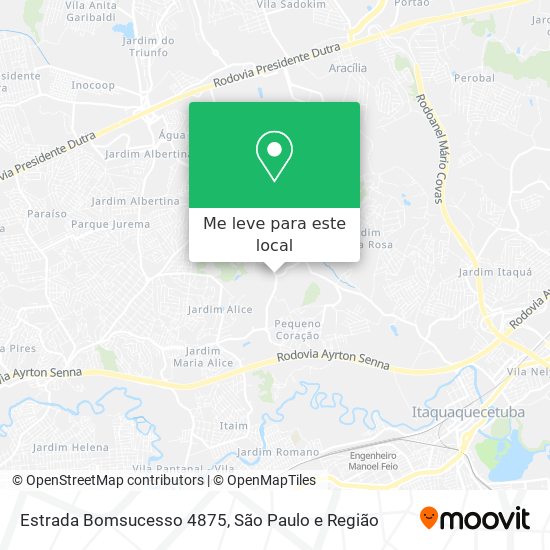 Estrada Bomsucesso 4875 mapa