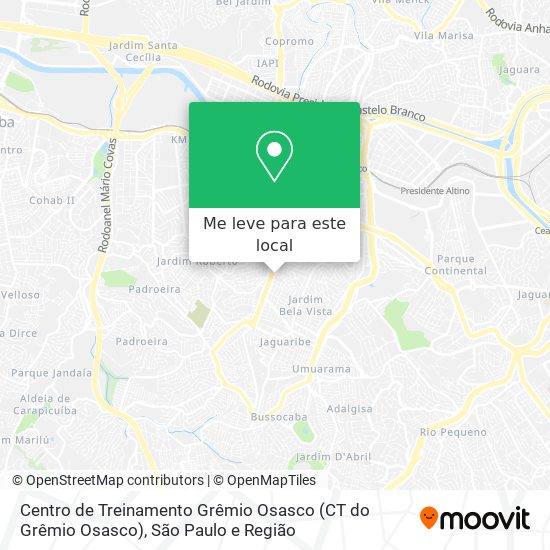 Centro de Treinamento Grêmio Osasco (CT do Grêmio Osasco) mapa