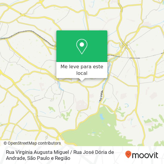 Rua Virgínia Augusta Miguel / Rua José Dória de Andrade mapa