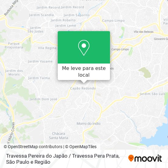 Travessa Pereira do Japão / Travessa Pera Prata mapa