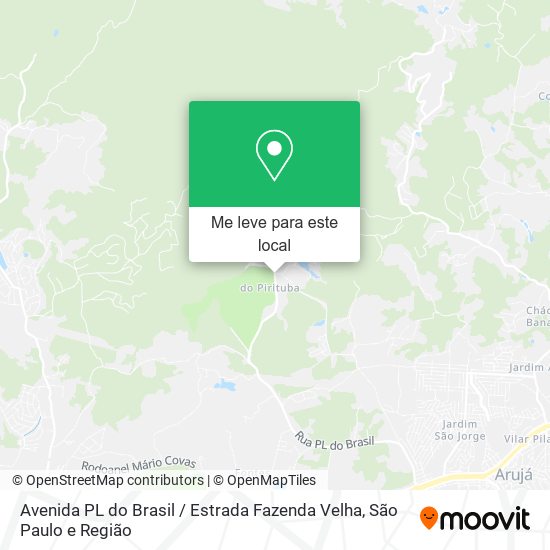 Avenida PL do Brasil / Estrada Fazenda Velha mapa