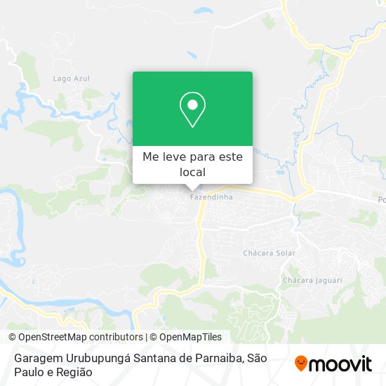 Garagem Urubupungá Santana de Parnaiba mapa