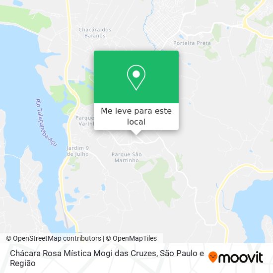 Chácara Rosa Mística Mogi das Cruzes mapa