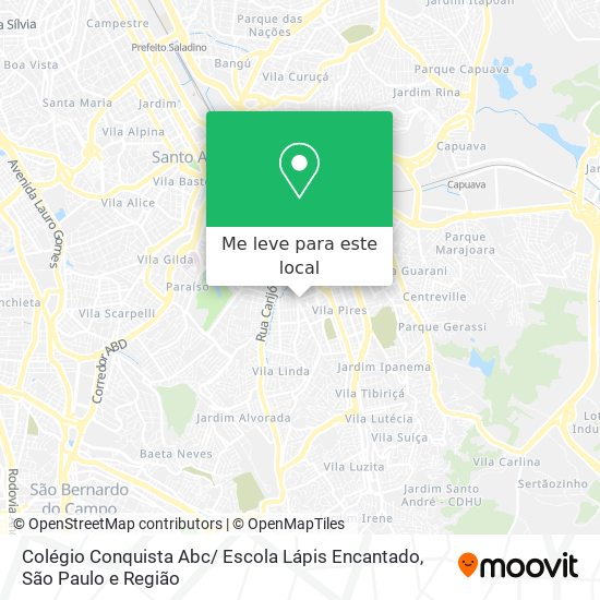 Colégio Conquista Abc/ Escola Lápis Encantado mapa