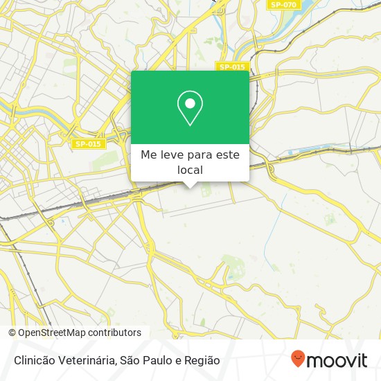 Clinicão Veterinária mapa