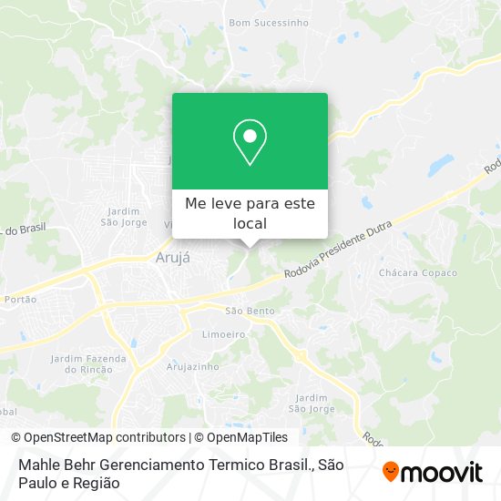Mahle Behr Gerenciamento Termico Brasil. mapa
