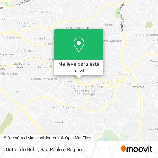 Outlet do Bebê mapa