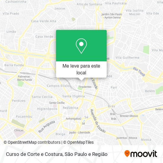 Curso de Corte e Costura mapa