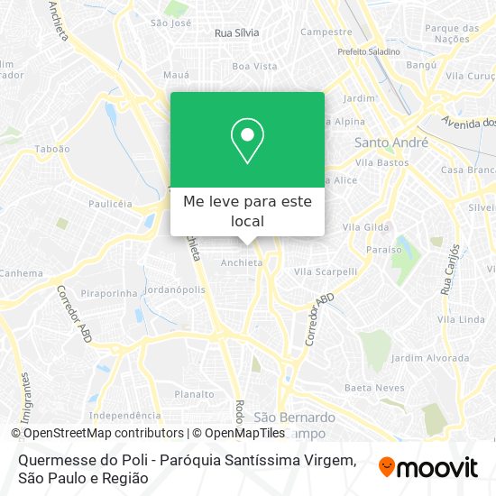 Quermesse do Poli - Paróquia Santíssima Virgem mapa