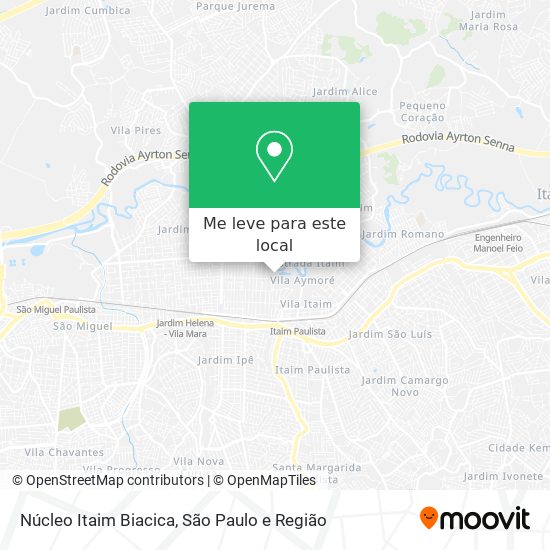 Núcleo Itaim Biacica mapa