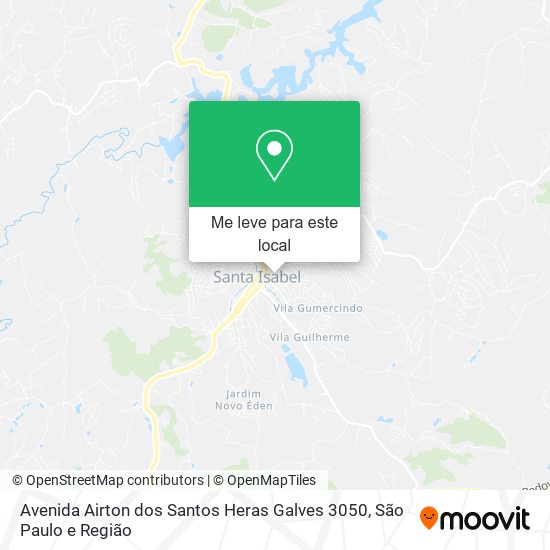 Avenida Airton dos Santos Heras Galves 3050 mapa