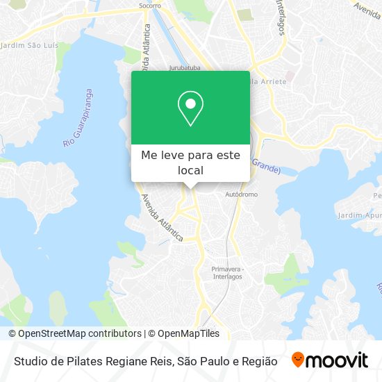 Studio de Pilates Regiane Reis mapa