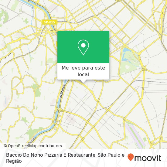 Baccio Do Nono Pizzaria E Restaurante mapa