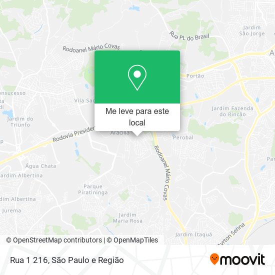 Rua 1 216 mapa