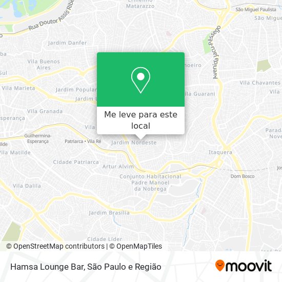 Hamsa Lounge Bar mapa
