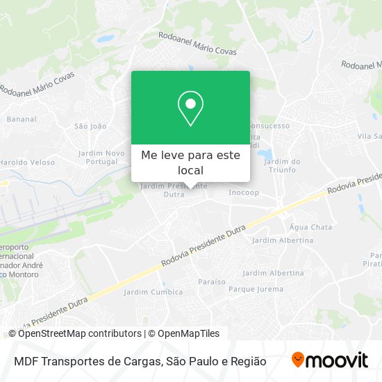 MDF Transportes de Cargas mapa