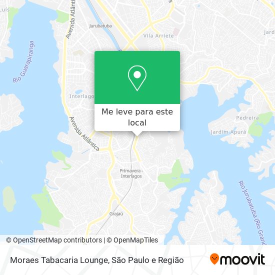 Moraes Tabacaria Lounge mapa