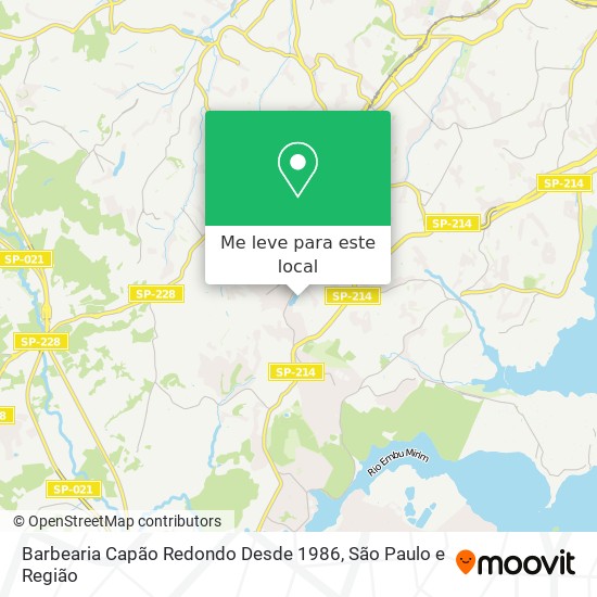 Barbearia Capão Redondo Desde 1986 mapa