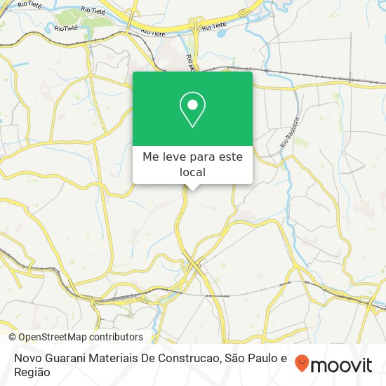 Novo Guarani Materiais De Construcao mapa