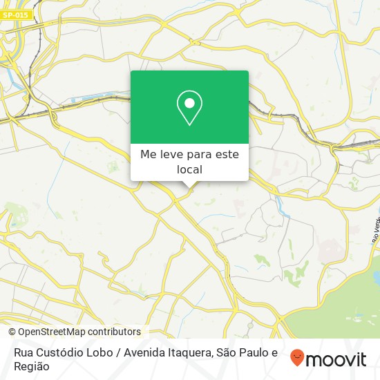 Rua Custódio Lobo / Avenida Itaquera mapa