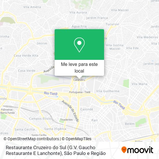 Restaurante Cruzeiro do Sul (G.V. Gaucho Restaurante E Lanchonte) mapa