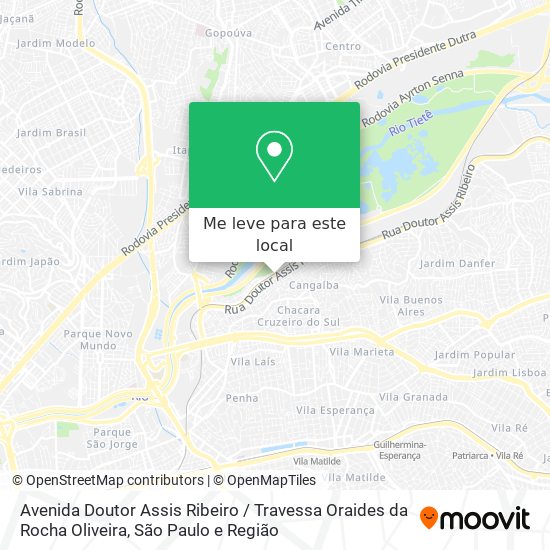 Avenida Doutor Assis Ribeiro / Travessa Oraides da Rocha Oliveira mapa