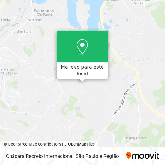 Chácara Recreio Internacional mapa