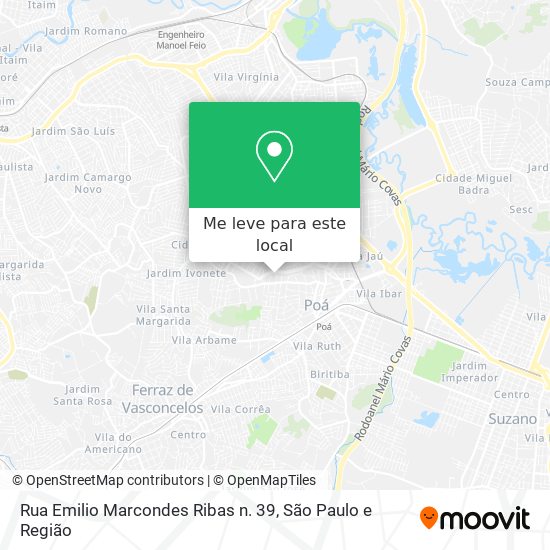 Rua Emilio Marcondes Ribas n. 39 mapa