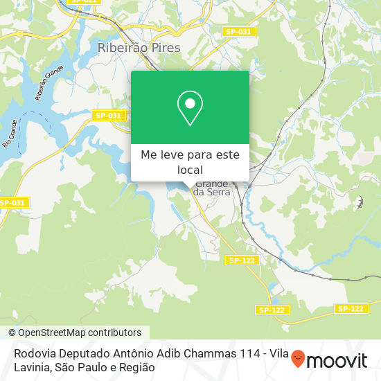 Rodovia Deputado Antônio Adib Chammas 114 - Vila Lavinia mapa