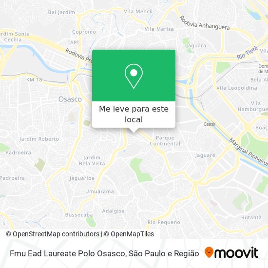 Fmu Ead Laureate Polo Osasco mapa