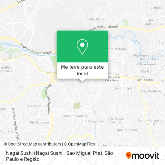 Nagai Sushi (Nagai Sushi - Sao Miguel Pta) mapa