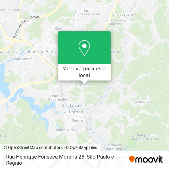 Rua Henrique Fonseca Moreira 28 mapa