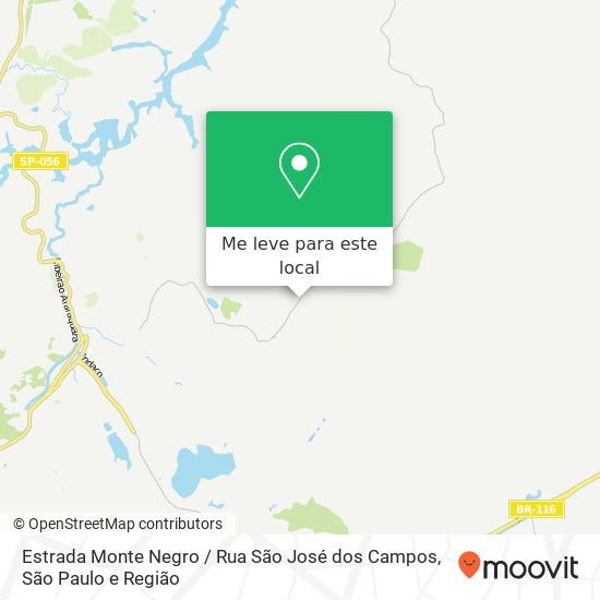 Estrada Monte Negro / Rua São José dos Campos mapa
